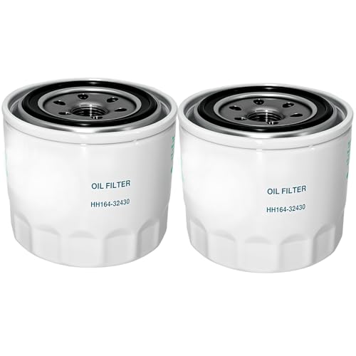 Toolyuan HH164-32430 Oil Filter for Kubota L M KH KX RTV Seris Models L2800 L2850 L2900 L2950 L3000 L3010 L3130 M4900 M5700 M5140 MX4700 KX040-4 KX101 KX121-2 KX151 KX161-2 Engine - 2 Pack