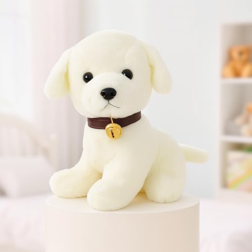 Babique Dog Plush Soft Toy Cute Kids Animal Home Decor Boys/Girls/Baby (25 cm, White)