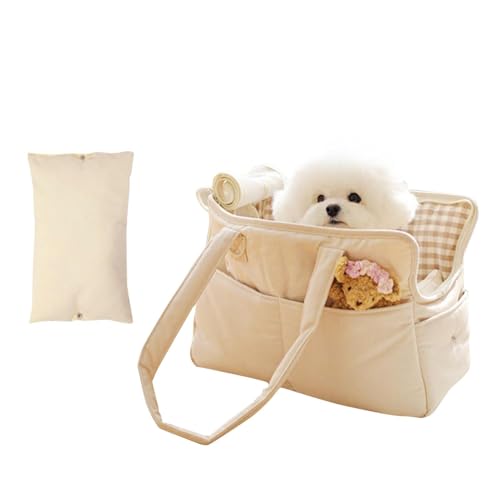 Carrier De Chat - Purs Pour Animaux De Compagnie Portable | Sac À Animal De Compagnie Respirant De Poche Latérale | Porte-chiots Léger Pour La Marche, Les Voyages Et L'usage En Plein Air, Le Petit Tra