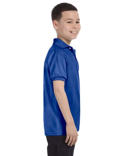 Hanes Boys' Short Sleeve Eco Smart Jersey Polo4