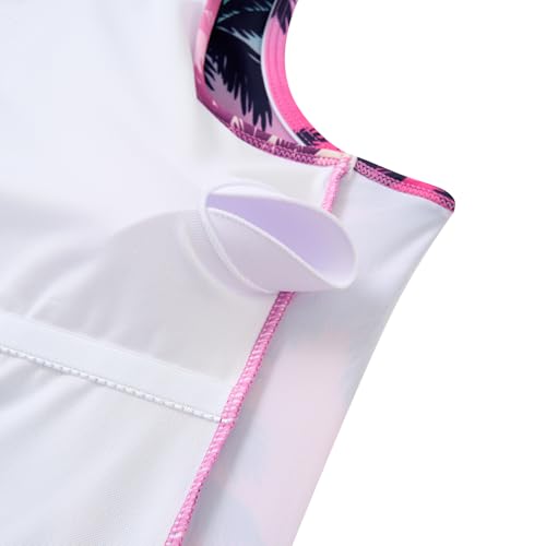 Image of UNIFACO Girls Swimsuits Two Piece Tankini Bathing Suits Boyshort Summer Beach Rash Guard Swimwear for 4-13T