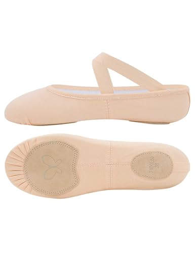 Ballet Shoes for Women Canvas Performa Dance Slippers Split Sole for Girls