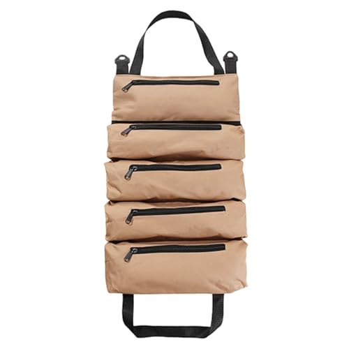 Rollo de herramientas: organizador compacto de almacenamiento para acampar, bolsa-de herramientas-impermeable para equipo al aire libre, accesorios para tiendas de campaña y herramientas de reparación