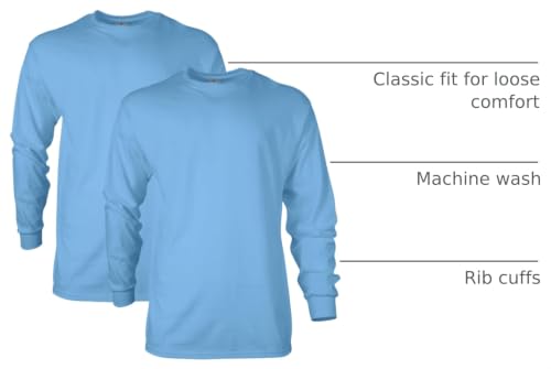 Image of Gildan Adult Ultra Cotton Long Sleeve T-Shirt, Style G2400, Multipack