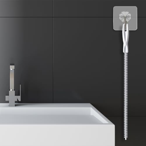 3Stk Bürste für Abwasserkanäle,Reinigungsbürsten für Abwasserkanal,Abfluss Reinigungsbürste 45cm,Rohrreinigungsbürste für Abfluss Reinigen,für zum Entfernen von langem Haar,Küchen,Badezimmer