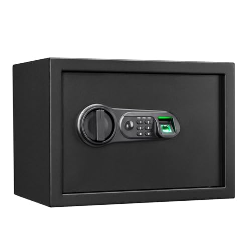 Floordirekt Cassaforte Catoca 25 x 35 x 25 cm - Cassaforte per mobili con impronte digitali e...