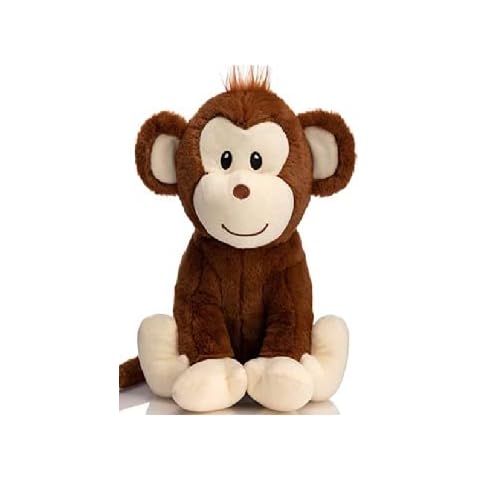 Monkey Teddy Soft Toy - 10 Inch Animal Plush Monkey Teddy Bear, Soft Toys For A Cheeky Monkey, Animal Teddy Zoo Or Pram Toy / Pushcchair Toy. Monkey Plush Toy Cover