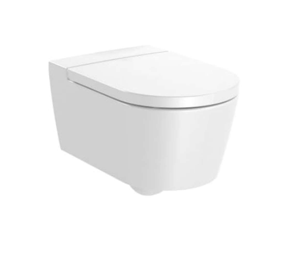 Roca,INSPIRA,ROUND - Taza suspendida Rimless con salida horizontal,Blanco,370mm x 560mm x 440mm,A346527000