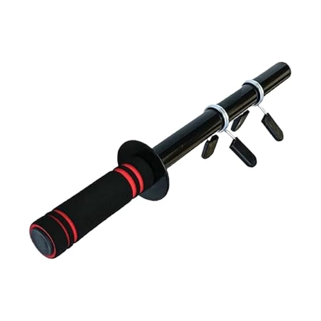 Dumbbell Bar Handle Forearm Wrist Exerciser Strength Training Heavy Duty Handle Workout Forearm Trainer Loadable for Exercise