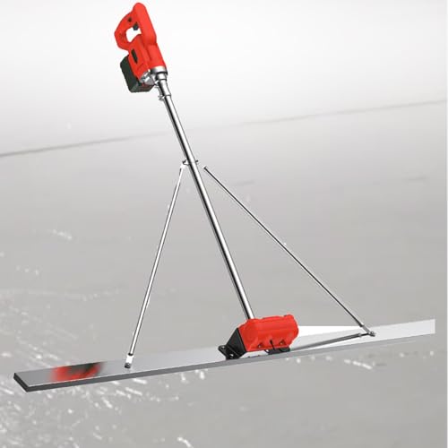 RxGhyl Raspador EléCtrico De HormigóN, Vibrador De Cemento para Solado, Herramienta EléCtrica para Acabado De HormigóN, para Un Procesamiento Eficiente del HormigóN 1.8M-1xBattery