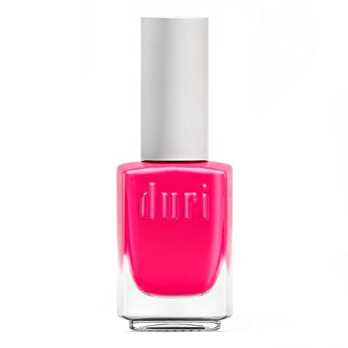 duri 155N Voodoo - Neon Hot Pink Nail Polish, Matte Finish, Quick Drying, 0.45 Fl Oz