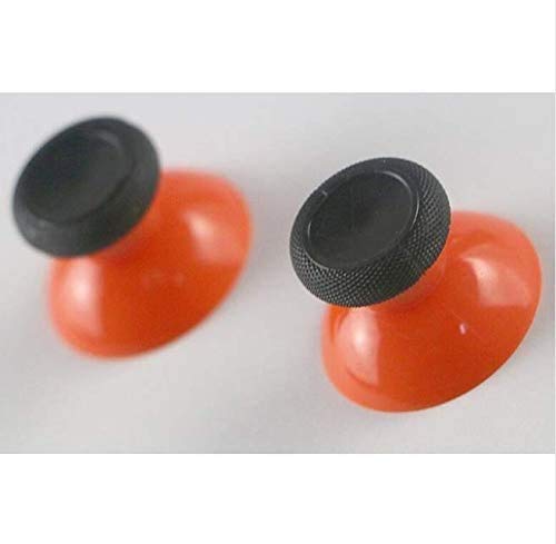 2PCS 3D Analog Joystick Cap Thumb Stick Cap Thumbstick Replacement for Xbox One Elite Controller (Orange)