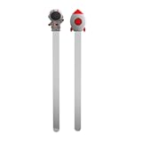 Bookmarks 3D Cartoon Astronaut Rocket Bookmarks Stainless Steel Page Markers Book Markers Set Gift for Men Women Kids Readers