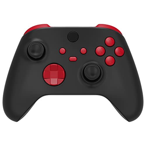 Image of eXtremeRate Replacement Buttons for Xbox Series X & S Controller, Passion Red Custom Accessories Repair Bumpers Trigers Dpad ABXY Start Back Sync Share Keys Parts for Xbox Core Wireless Controller