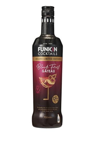 FUNKIN Cocktails Ready to Drink Black Forest Gateau Bottle | Just Chill & Serve | Deluxe Limited Edition | Pre-Mixed & Ready to Drink Cocktails Great-Tasting Bar-Quality Mix | 12% ABV | 700ml