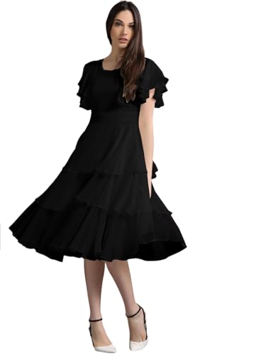 Image of QUEEN ELLIE Women's Fit and Flare Midi Dress