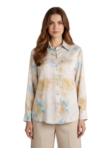 Image of GRECIILOOKS Shirts for Women - Korean Style Long Sleeve Oversized Button Down | Plus Size Workwear Top for Office & Casual Wear