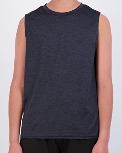 Real Essentials 5 Pack: Boys Dry-Fit Active Athletic Performance Tank Top4
