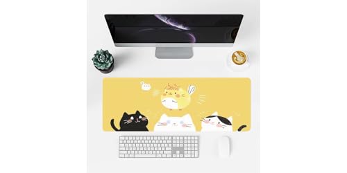 Grand tapis de souris XXL antidérapant résout le manque d'espace de glisse