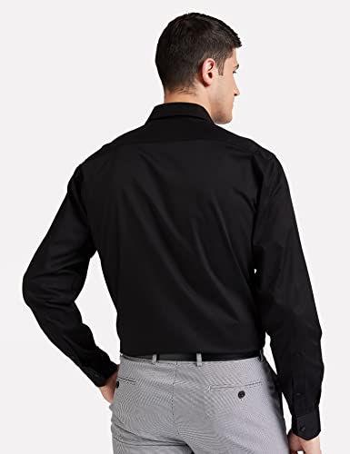 Image of Amazon Brand - Symbol Men's Solid Cotton Formal Shirt | Plain | Full Sleeve - Regular Fit (Available in Plus Sizes)