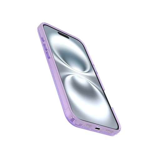 Image of OtterBox iPhone 16 Plus Symmetry Series Clear Case - Galactic Dreaming Purple - Ultra-Thin, Sleek iPhone Case, Colorful Opaque iPhone Case