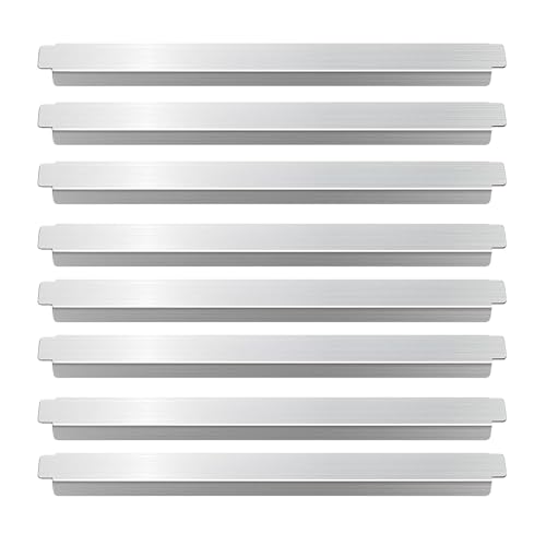 Adaptador genérico Bar 12' Acero inoxidable, 8 piezas Hotel Pan Cooler Divider, Long Food Bar Divider Metal, Food Service Accessories Heat-Resistant for Fractional Size Pans Coolers Buffet Catering