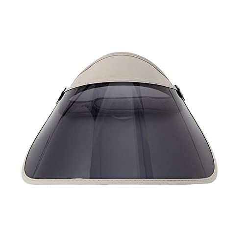 Withmoons Uv Protection Shield Hat Sun Visor Face Shield Uv Full Face Shield Sunblock Grey #TOP15