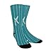 susiyo Teal Meteor Blue Star Hiking Socks Boy Girls - Cushioned Crew Socks for Kids Soft, Breathable & Seamless Toe for All-Day Comfort