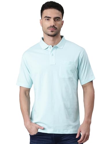 Image of Classic Polo Men's Half Sleeve Polo Neck Authentic Fit Solid Cotton T-Shirt
