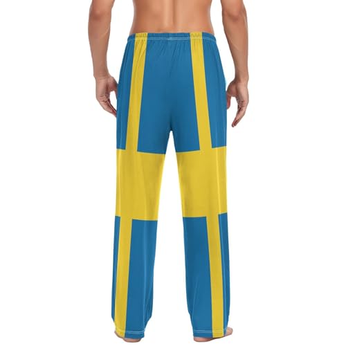 GuoChe Winter Pajama Pants For Men Men Nightwear with pockets for Adult Christmas Gifts Small2