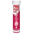 Pro Plus Fizz - 20 Effervescent Berry Flavour Tablets - Caffeine, Guarana, Ginseng and Vitamins B12, B2 & B6