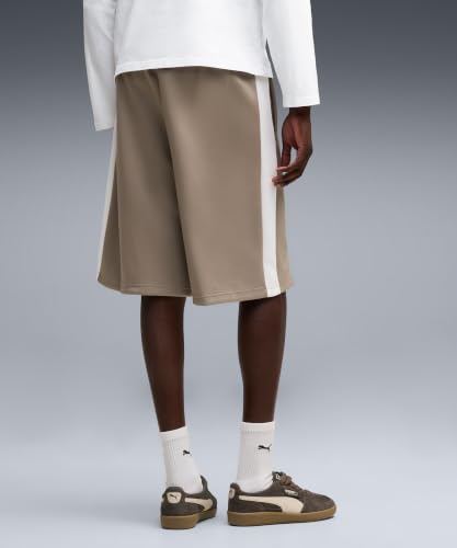 PUMA Short Baggy décontracté T7 Homme XL, Mouse Gray Beige