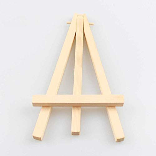 Lioobo 5 peças mini cavalete de madeira multifunções dobrável cavalete de madeira suporte para celul
