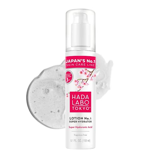 Hada Labo Tokyo White Lotion Crema Facial con Ácido Hialurónico 150 ml - Loción Facial con la consistencia de un gel ligero - Crema hidratante - Crema Antiarrugas Mujeres