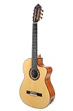 Valencia Konzert Guitarre 4/4, Fichtendecke, Cutaway Mit Tonabnehmer, mano de obra natural