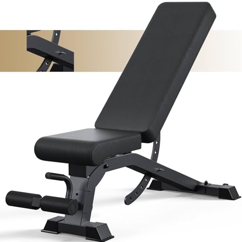 Adjustable Weight Bench, 1200LB Heavy Duty Workout Bench for Home