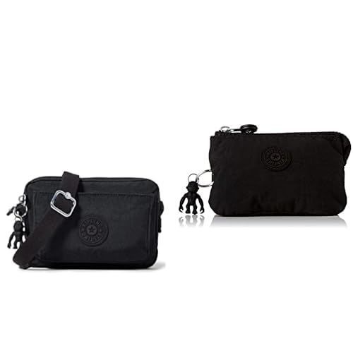 Sac Bandoulière Femme Kipling Abanu Noir en nylon 13.5x20cm taille unique