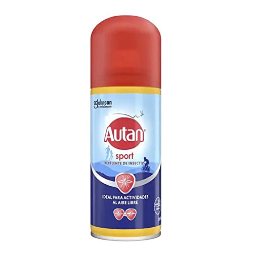 Autan Sport - Repelente de mosquitos, moscas y garrapatas. Resistente al sudor, Spray en seco, Para actividades al aire libre, 100ml, El embalaje puede variar
