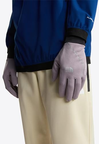 Guantes TNF Flex elásticos y ligeros gris talla S unisex running 2