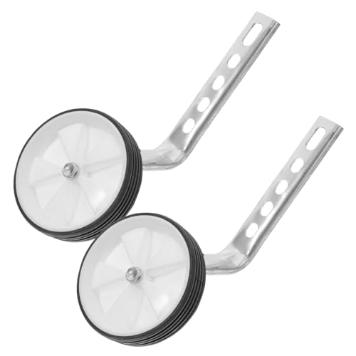 Ruedas de entrenamiento auxiliares porosas de acero para bicicleta, accesorios estabilizadores para niños y principiantes, soporte de seguridad para aprendizaje miniatura 1
