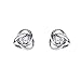 Produktbild EUMI Ohrringe 925 Sterling Silber Classic Woman Ohrringe Schmuck zum Valentinstag Geschenk mit leuchtenden Zirkonen Muttertagsgeschenk