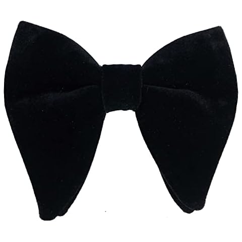 Mantieqingway Velvet Bow Ties for Men (Black) Cover
