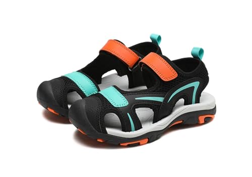 Boys Sandals, Non Slip Lightweight Closed Toe Sport Sandals Summer Outdoor Walking Beach Shoes (Little/Big Kids)
