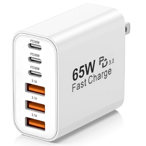 Image of 65W USB C Charger Blocks, USB-C Wall Fast Charging Block