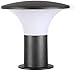 Produktbild Außen Sockelleuchte Retro E27 anthrazit Gartenleuchte Aluminium und Acryl Rasen Terrasse im Freien Tischleuchte Säulelampe IP54 Wasserdichte Villa Balkon Pfosten Zaun Wegeleuchte 26.5 * 13 * 27 cm