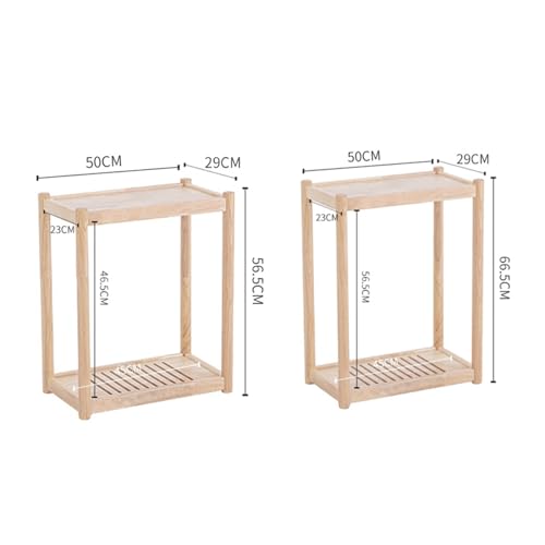 Soporte para CPU de torre de madera para PC Stand Wood, soporte móvil multi-nivel con ruedas invisibles para oficina y hogar, tamaño pequeño miniatura 2