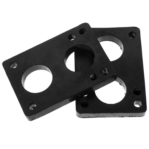 FOYTOKI 10mm Skateboard Damping Mats 2 Pcs Shockproof Riser Pads for Skateboard Easy Install for Stability