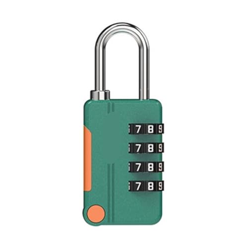Cadenas portable anti-vol pour armoire et valise avec serrure à code 4 chiffres vert - 3