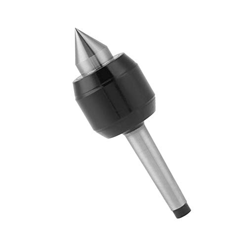 High Live Revolving Center, Taper Metal Work Lathe Tool with Bearings and Dust Proof Seal for Medium Speed and Load, Well Balanced, Effective Turning