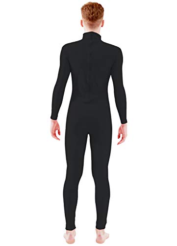Ensnovo 88-07-1074-BLACK-XL Adult Spandex Turtleneck Long Sleeve One Piece Unitard Bodysuit Dancewear Black thumb #6